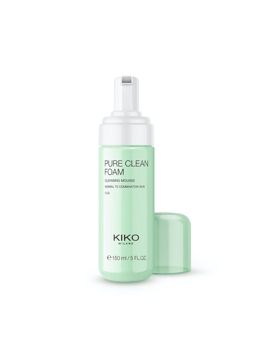 Limpiador facial pure clean foam cleansing mousse normal to combination skin kiko milano para purificar